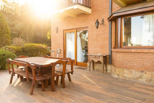 Ein Balkon oder eine Terrasse in der Unterkunft Vila Husky