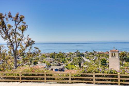 a view of a town with the ocean at Belle View Laguna Beach Getaway with Patio in Laguna Beach