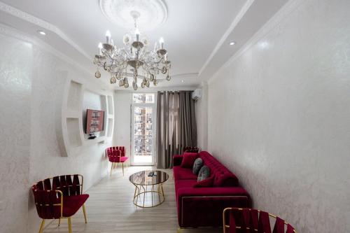 Istumisnurk majutusasutuses 1BR Apt in the center of Batumi