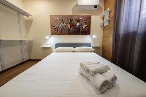 Postel nebo postele na pokoji v ubytování Admiral Appartment