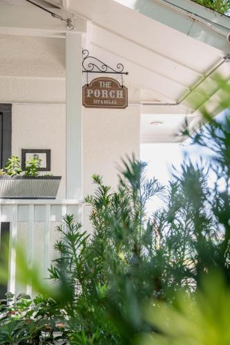 a sign on the front of a building at Walk to Best Eats and Shops and Stay in Style in Fort Myers