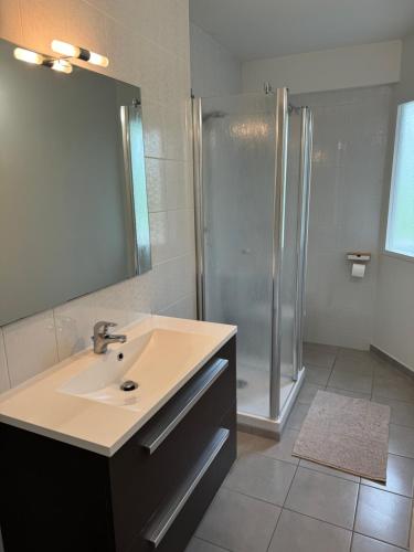 Koupelna v ubytování Appartement charmant