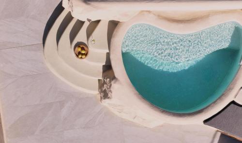 a view from above of a pool of water at Manili Boutique Suites & Villas in Archanes