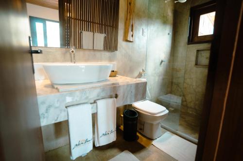 Koupelna v ubytování Zebra Boutique Hotel