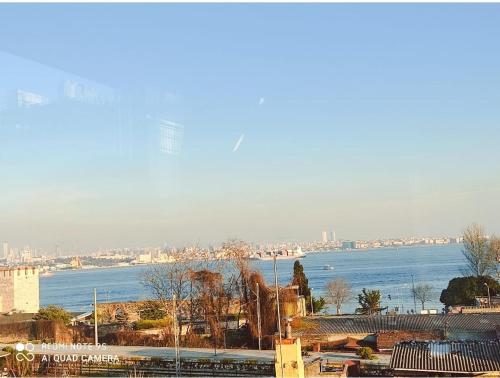 a view of a large body of water with a city at Sultanahmet Center View Apart Hotel in Istanbul