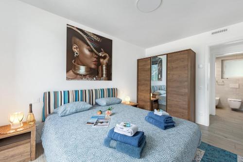 Postel nebo postele na pokoji v ubytování Melano Lab Park Apartments