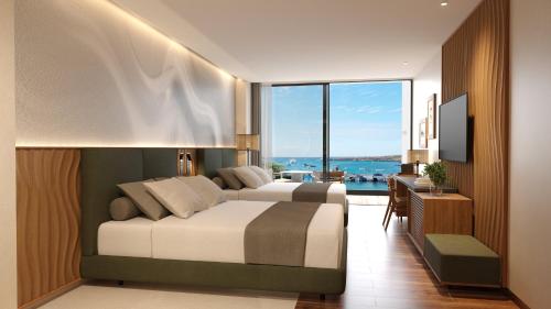 Postel nebo postele na pokoji v ubytování Hotel Indigo - Galapagos by IHG