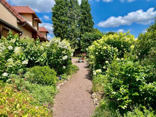 Κήπος έξω από το Chambre d'hôtes de charme Jolie futaie en forêt de Tronçais