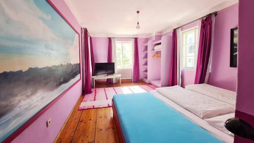 Кровать или кровати в номере Hotel Maurerhansl