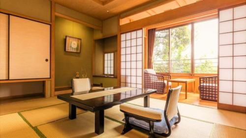 Χώρος καθιστικού στο Kurofune Hotel