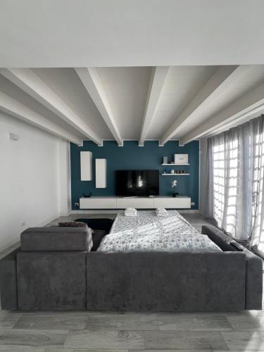 Giường trong phòng chung tại Villino Ostia