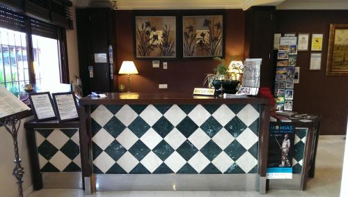 Χώρος καθιστικού στο Hotel Sierra Hidalga