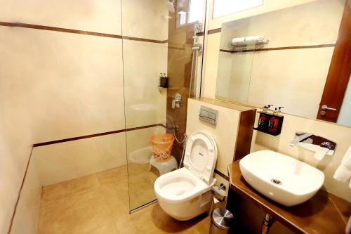 Koupelna v ubytování JALSA HOTEL & BANQUETS,Indore