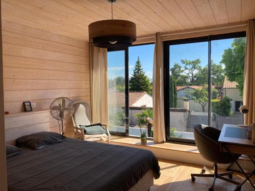 Posezení v ubytování Maison avec piscine
