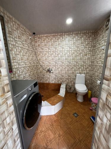 Koupelna v ubytování Nanago Guesthouse