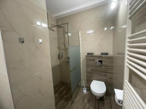 Koupelna v ubytování Home Studio