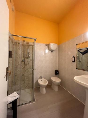 Koupelna v ubytování Hotel Duca Della Corgna