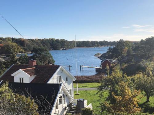 a house with a view of a body of water at Guest House in Tjøme