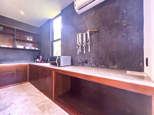 Η κουζίνα ή μικρή κουζίνα στο Luxury Private penthouse with private pool
