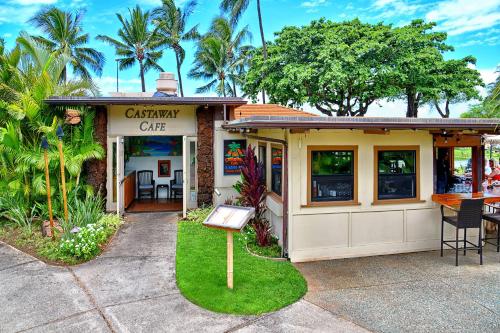 a building with a sign in front of it at Aston Maui Kaanapali Villas in Lahaina