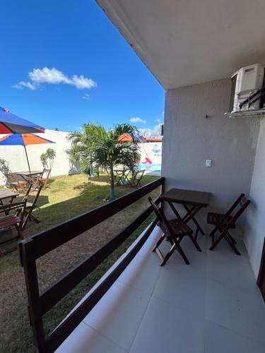 Balcon ou terrasse dans l'établissement Pousada Lagoa Azul