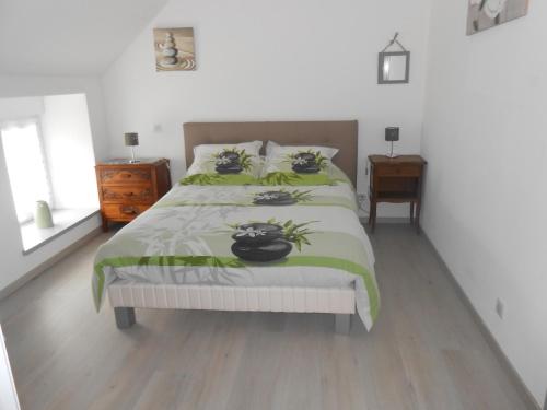 Postel nebo postele na pokoji v ubytování Maison Brix