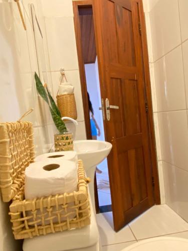 Koupelna v ubytování casa flamboyant- Apartamento com ar condicionado