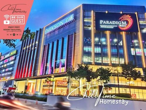 a rendering of a large building with a street at Paradigm Mall JohorBahru- Hyatt Palace 5GWifi Netflix by ChillTime Homestay in Johor Bahru
