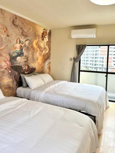 Katil atau katil-katil dalam bilik di GLOU Shinjuku Family - Urban Stay in Tokyo Shinjuku Area, Walking distance of Kabukicho