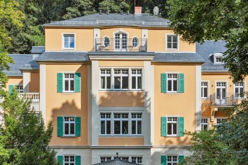 Budova, kde se aparthotel nachází
