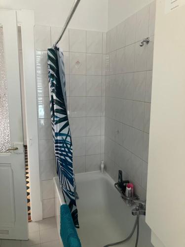 a bathroom with a bath tub and a sink at Laus-Angeles in Lausanne