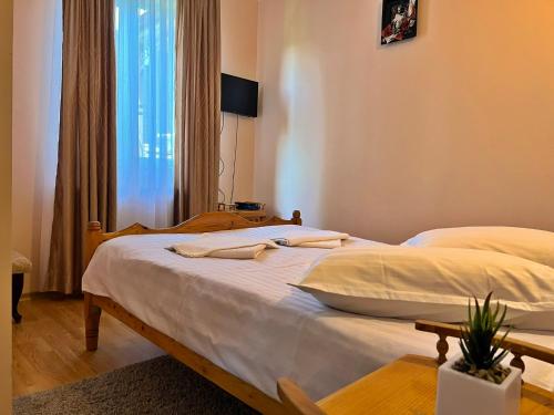 Postel nebo postele na pokoji v ubytování Casa Potcoava