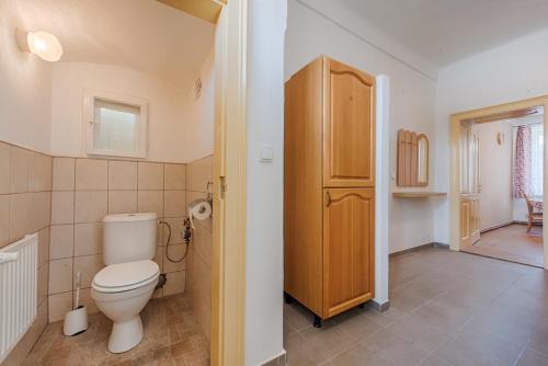 Koupelna v ubytování Apartmány Pod starou věží