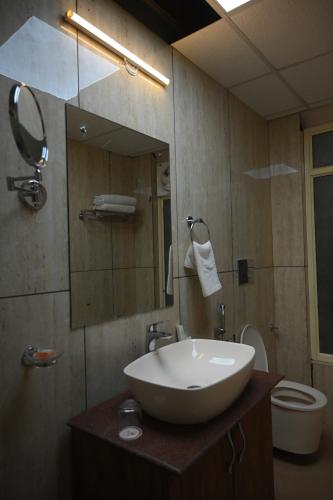 Koupelna v ubytování Orchha Club and Resort - OCR