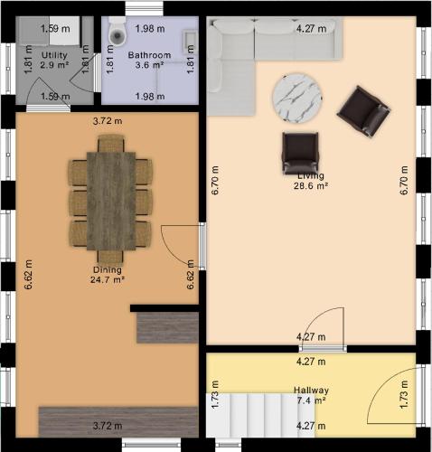 Κάτοψη του Comfortable house in Marstal