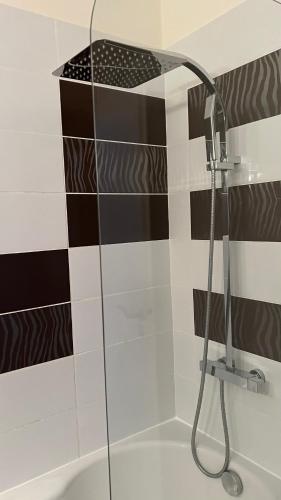 Salle de bains dans l'établissement Chez Brigitte