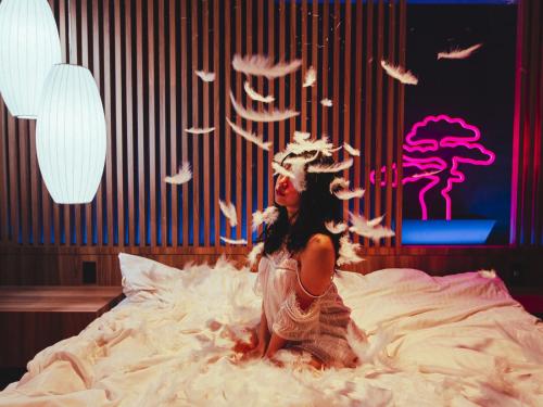 ODO HOTEL オドホテル(大人専用)にあるベッド