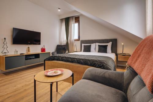 Una cama o camas en una habitación de Apartments Proforma