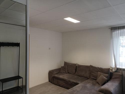 Ruang duduk di Ferienwohnung In Krumbach