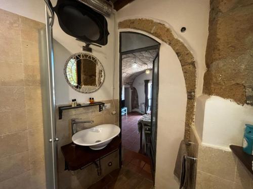 Koupelna v ubytování Terrazza sul Tufo