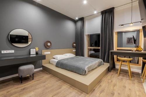 Cama o camas de una habitación en FORUM apartments