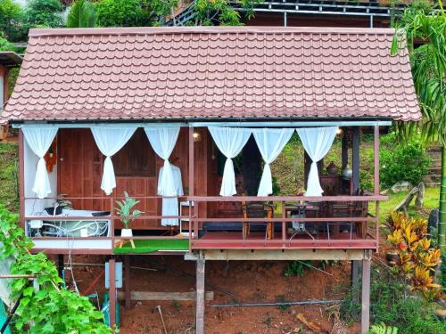 Κήπος έξω από το The Best House เดอะเบสเฮ้าส์ โป่งแยง ที่พักใกล้ม่อนแจ่ม