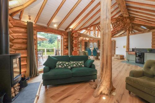 Χώρος καθιστικού στο Copper Lodge