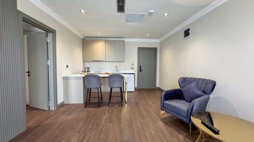 Kuchyň nebo kuchyňský kout v ubytování Alice Hotel Antalya