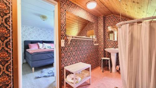 Koupelna v ubytování Holiday House "Goldstück" Finnerödja