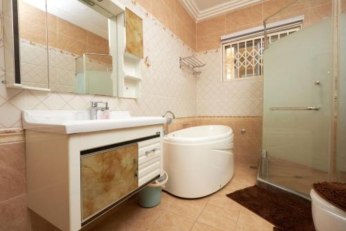 Koupelna v ubytování Paradise Castles