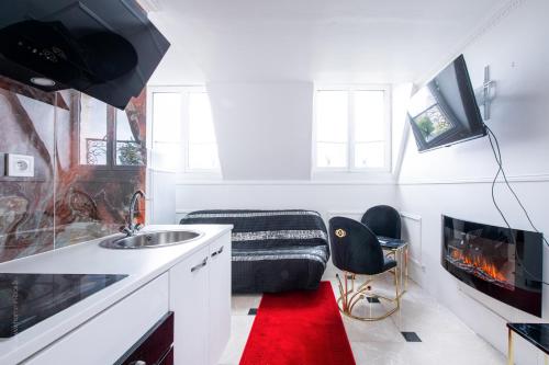 Dapur atau dapur kecil di Évasion à 15 Minutes de Paris Logements Privés