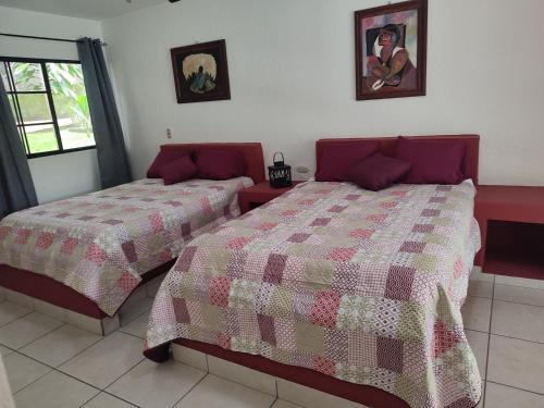 Una cama o camas en una habitación de La Table de Apoyo
