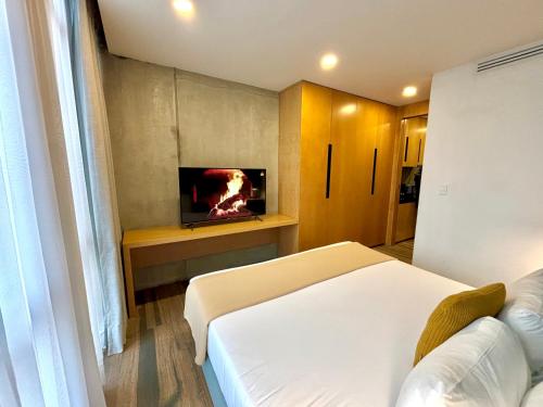 Кровать или кровати в номере Park Life Condesa Hipódromo