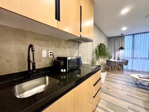Кухня или мини-кухня в Park Life Condesa Hipódromo
